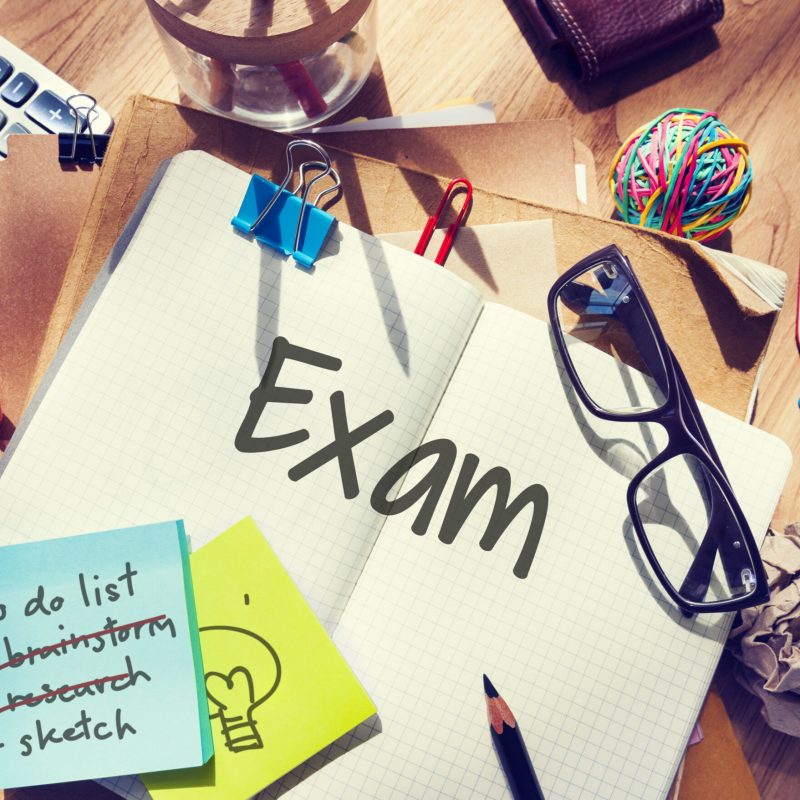 Final Exam Results Test Reading Books Words Concept